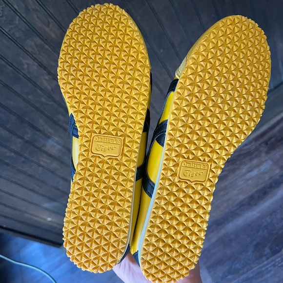 Onitsuka Tiger by Asics Yellow and Black Athletic Shoes - Picture 5 of 6